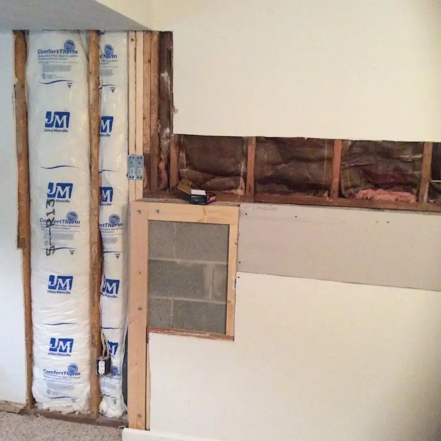 Wall insulation replacement during Contents Cleaning & Restoration in Littlefield